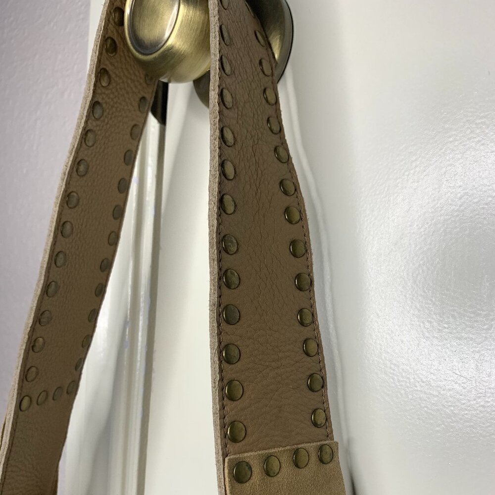 MUXO Large Tan Leather Shoulder Bag - Picture 6 of 17